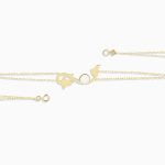 دستبند اسلیمی دو زنجیر با مروارید