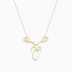 گردنبند عروس با مروارید باروک