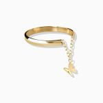 انگشتر آویزدار پروانه