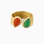 انگشتر چکش خور عقیق