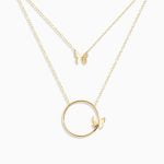 گردنبند دو ردیفه پروانه