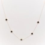 گردنبند ونکلیف 5 گل با انیکس