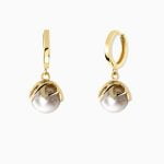 گوشواره کلیپسی انار با مروارید