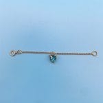 آویز ساعت قلب آبی