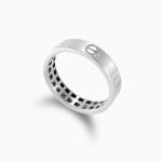 رینگ کارتیه لاو توخالی سفید