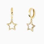 گوشواره کلیپسی ستاره توخالی